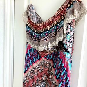 Strapless maxi dress